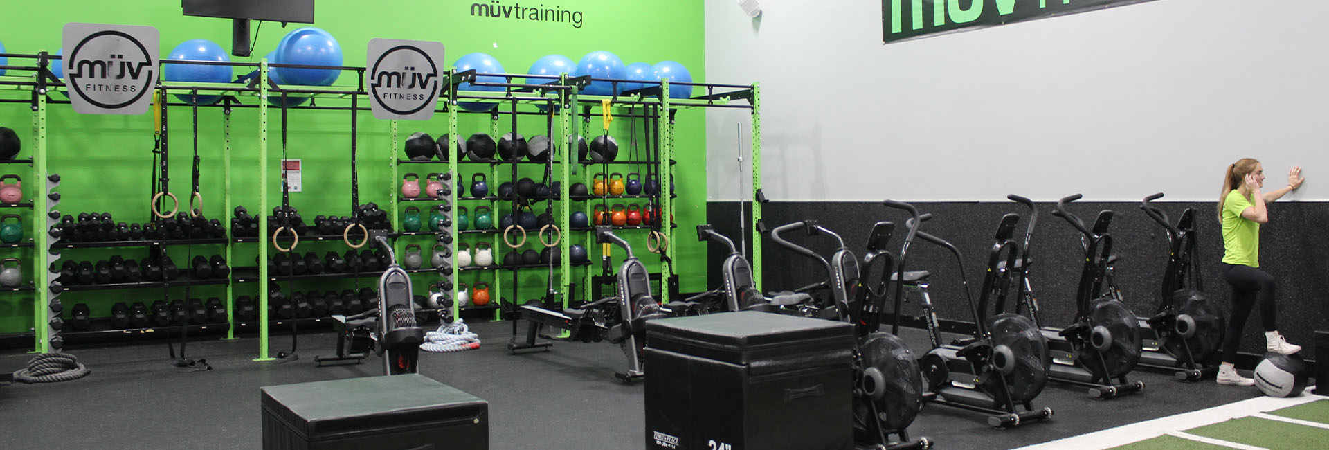functional training equipment in modern gym